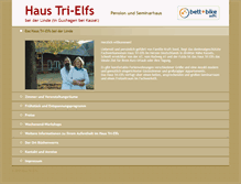 Tablet Screenshot of haus-tri-elfs.de